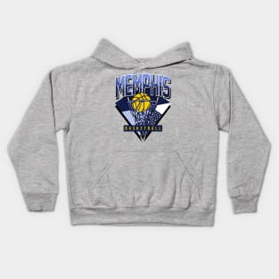 Memphis Basketball 90s Throwback Kids Hoodie